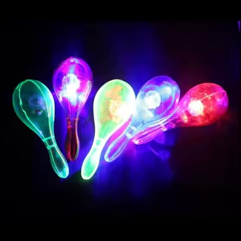 Maracas LED lumineuses pour soirée